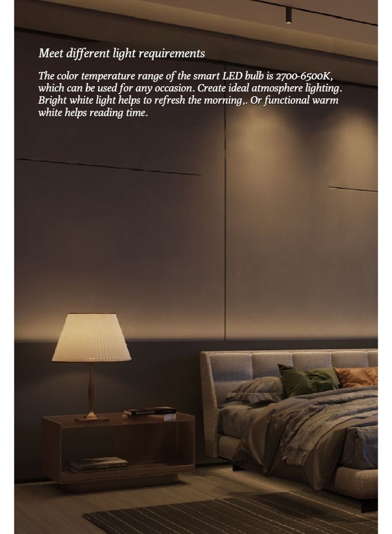 يلايت Yeelight مصباح ضوئي ذكي للإضاءة الداخلية ، مصباح كروي LED ، متوافق مع الهاتف المحمول Homekit للتحكم عن بعد ، سطوع قابل للتعديل ، معيار E27. - Image 5
