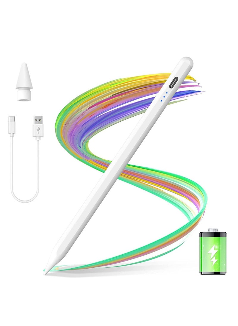 Stylus Pen Compatible With Apple iPad (2018 and Later), Palm Rejection, Tilting Detection, Magnetic Adsorption for iPad Pro (11/12.9 Inch), iPad 6/7/8th Gen, Pad Air 3rd/4th Gen, iPad Mini 5th Gen - Image 1