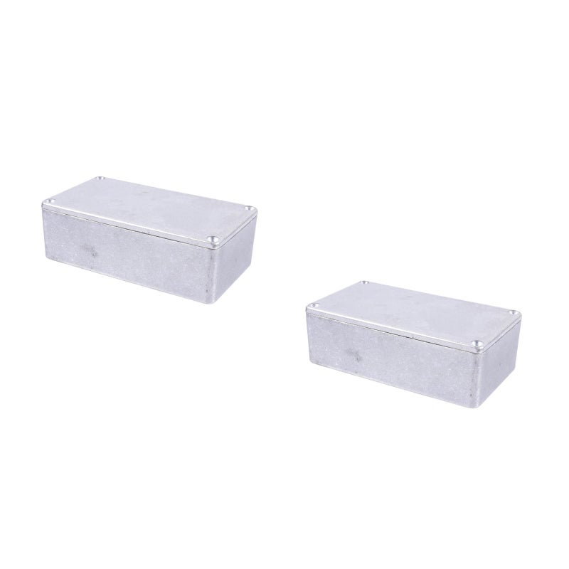 2pcs Aluminum Box Case Metal Box Guitar Pedal Enclosure Replacement - Image 1