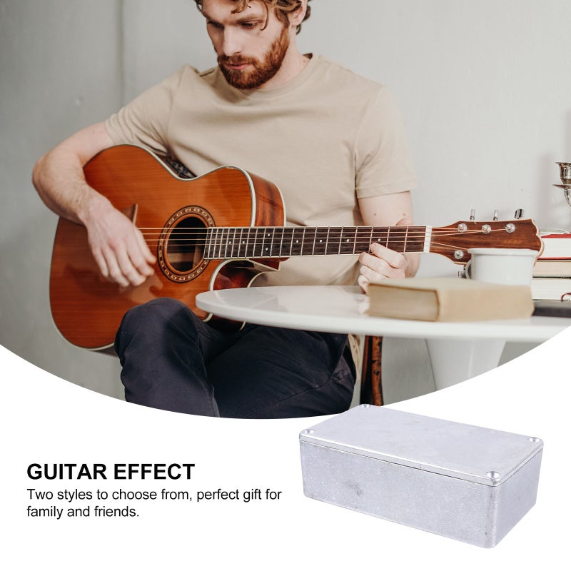2pcs Aluminum Box Case Metal Box Guitar Pedal Enclosure Replacement - Image 4