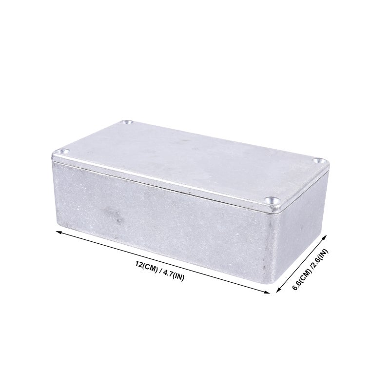 2pcs Aluminum Box Case Metal Box Guitar Pedal Enclosure Replacement - Image 2