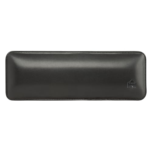 Castle Bailey Compact by Castle - Wrist Rest for Keyboards with Around 61 Keys - Leather Ergonomic Computer Extra Firm Keyboard Wrist Support for Typists, Gaming, Heavy Office Use (Nightfall, Compact Size) - Image 3