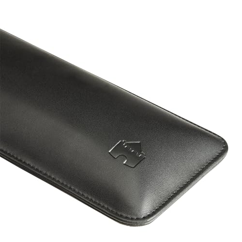 Castle Bailey Compact by Castle - Wrist Rest for Keyboards with Around 61 Keys - Leather Ergonomic Computer Extra Firm Keyboard Wrist Support for Typists, Gaming, Heavy Office Use (Nightfall, Compact Size) - Image 4