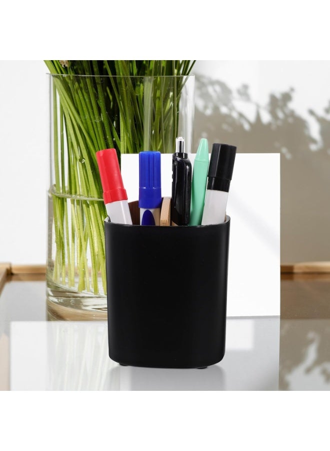 Bamboo Toothbrush Holder for Bathrooms, 3 Slots Toothbrush and Toothpaste Holder Bathroom Counter Organizer for Electric Toothbrushes, Floss, Razors (Black) - Image 4