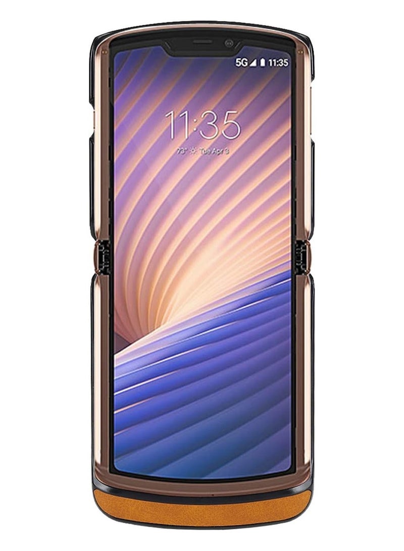 For Motorola Razr 5G Phone Case, Slim Business PU Leather Soft Anti-slip Full Body Protective Mobile Phone Case - Image 3