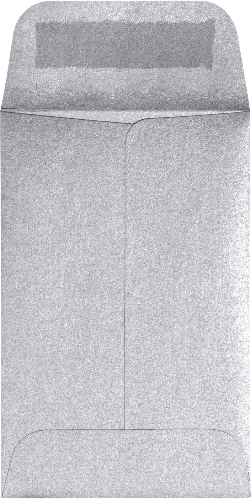 لوكس بيبر #1 Coin Envelopes | 2 1/4 x 3 1/2 | Silver Metallic | 80lb. Text | 50 Qty - Image 2