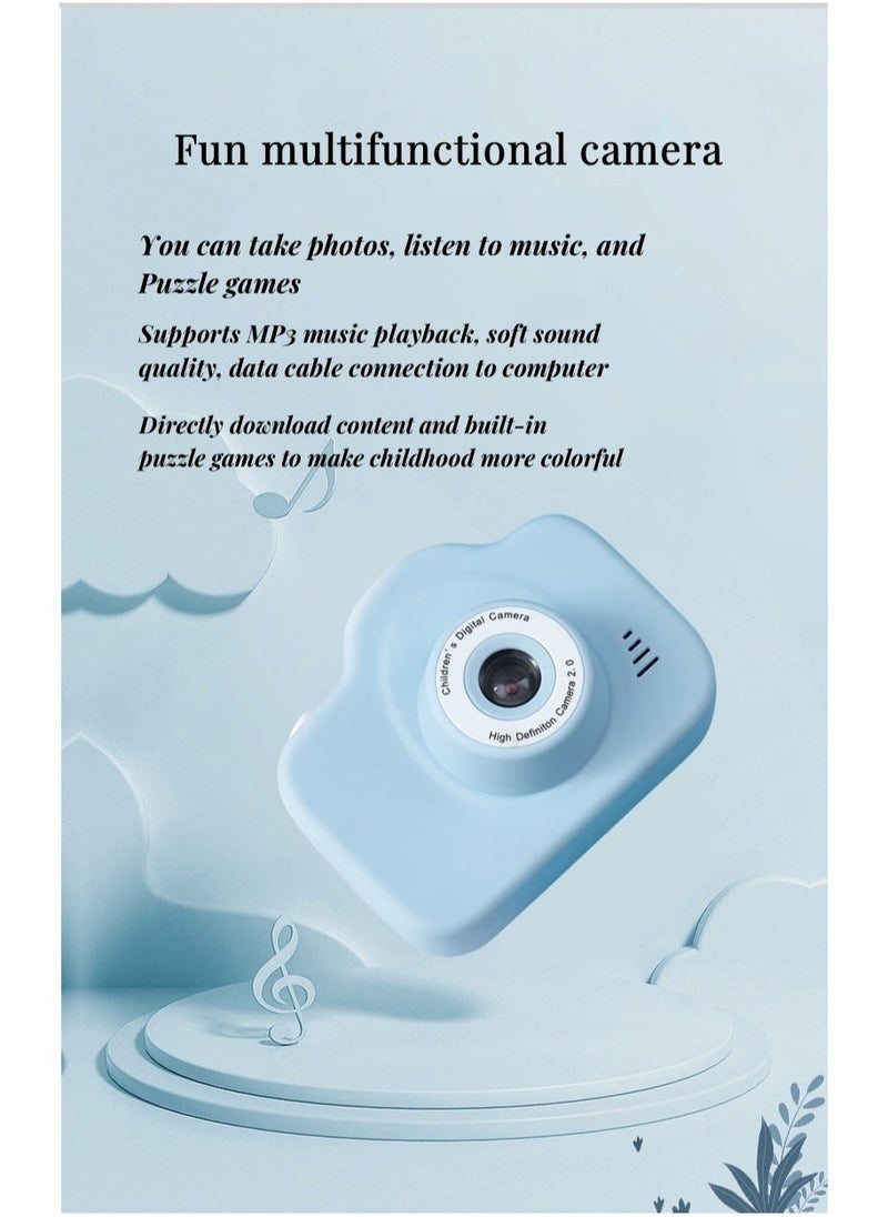 DOSCHER Children Camera HD Digital Video Photo Recorder for Boys and Girls Toy Gift Blue - Image 4