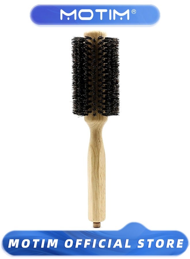 Motim Finest Hair Brushes,Blow Dry Brush Made of Beechwood -Spiral Radial Hairbrush for Short or Shaped Hair - Image 1