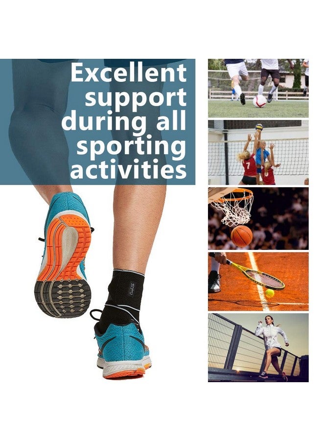 ComfiLife ComfiLife Ankle Brace for Men & Women, Orthopedic Brace - Adjustable Compression Wrap, Ankle Sleeve for Plantar Fasciitis, Tendinitis, Sprain, Swelling, Minor Sprains, Sports, Breathable, One Size  - Image 5