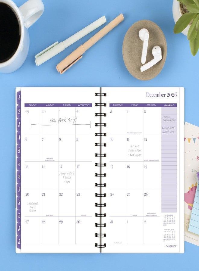 Cambridge 2026 Planner, Weekly & Monthly, 5-1/2" x 8-1/2", Small, Mariah (1754-200-26) - Image 3