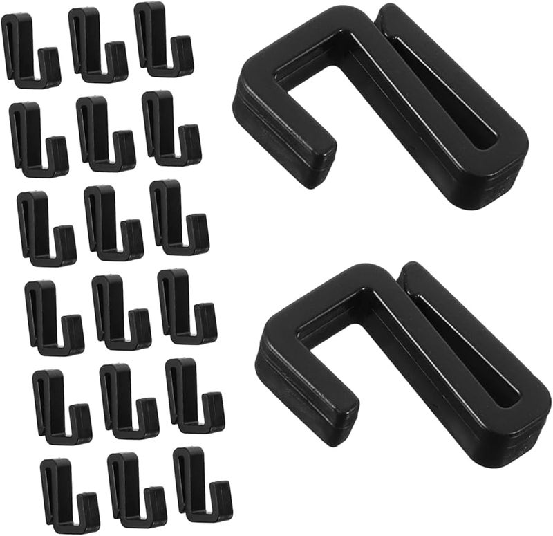 20 قطعة من خطافات البلاستيك S الثقيلة للمناشف المطبخ والملابس والأدوات - Image 2