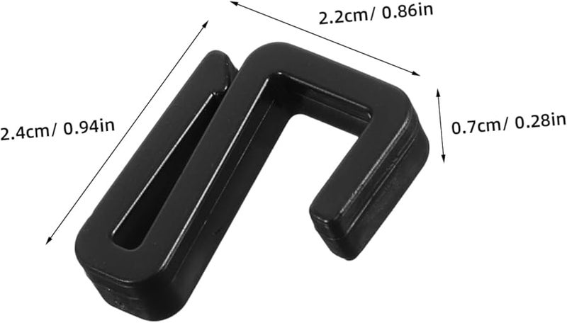 20 قطعة من خطافات البلاستيك S الثقيلة للمناشف المطبخ والملابس والأدوات - Image 3