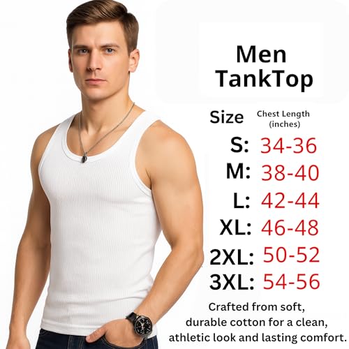 Diamond Star Men's Undershirts (Pack of 6) - Soft Cotton Blend, Tag Less A-Shirt Crew Neck - Comfortable Fit (US, Alpha, XX-Large, Regular, Regular, 6 Pack White) - Image 5