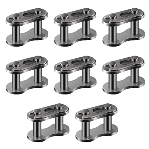 AIEX 8pcs #415 Chain Master Links, Steel Alloy Heavy Duty Roller Chain Connector Links for Bike Motorized Bicycle Mini Bike Karting Pit ATV Scooter - Image 1