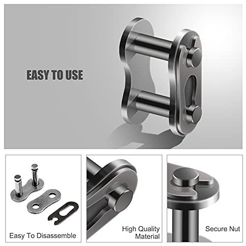 AIEX 8pcs #415 Chain Master Links, Steel Alloy Heavy Duty Roller Chain Connector Links for Bike Motorized Bicycle Mini Bike Karting Pit ATV Scooter - Image 3