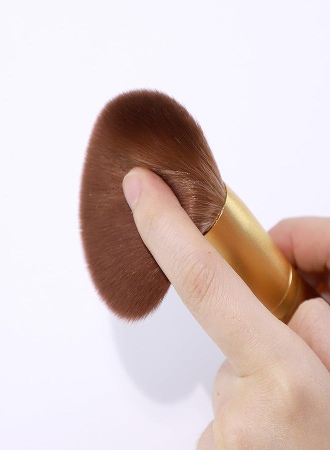 SIXPLUS X Marilyn 10PCS Makeup Brush Set Brown Gold Double Ended Professional Make Up Brush for Foundation Blush Powder Eyeshadow Blush Eyebrow Lip,Best Gift Kit - Image 4