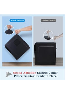 Excefore Soft Baby Proofing Edge and Corner Guards, 100% Silicone Corner Protector Baby, High Resistant Adhesive Gel, Baby Corner Protector for Fireplace, Table, Stair, Cabinet (Grey,6pcs,Triangle)  - Image 4