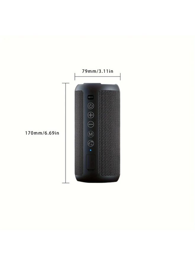 Bluetooth Wireless Speaker 24W Deep Bass IPX7 Waterproof RGB Lights Dual Pairing 30 Hours Playtime For Home Outdoor Parties Blue - Image 2