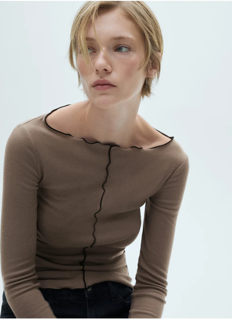 MANGO Snake-Print Flared Dress