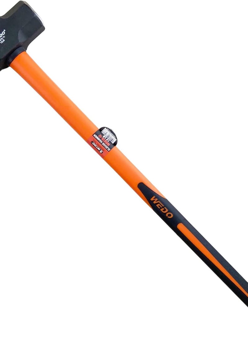GGOOT Sledge Hammer with Fibreglass Handle 5400 g, Sledge Hammer, Hardware Tool, Mortising Hammer, Large Hammer, Carbon Steel, Non-Slip Handle, Durable, Length 894 mm - Image 1