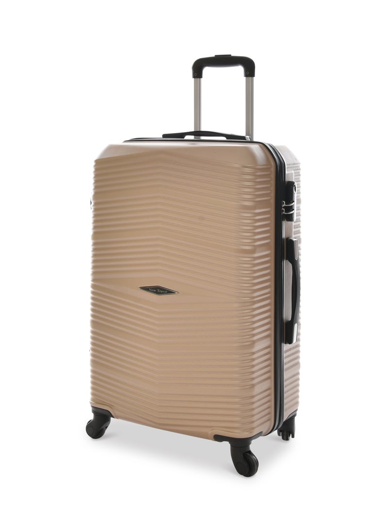 NEW TRAVEL New Travel ABS Luggage Set, including Carry On Cabin Sizes, 20/24/28 Inches, 871/3P (Beige Golden)  - Image 4