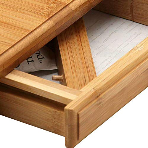 Snazzy Bamboo Wood Extra Large Multi Tasking Height Adjustable Foldable Portable Laptop Table, Activity Table/Study Table/Writing Study On Bed Table for Home (55 * 35 * 22-30) - Image 5