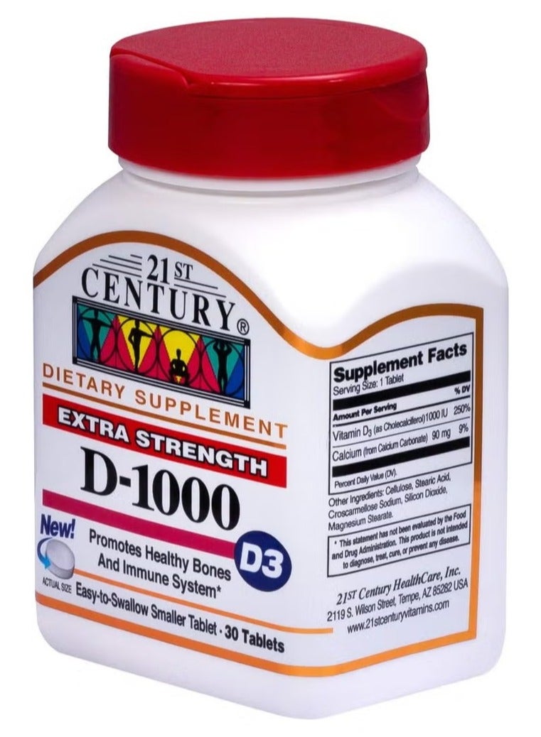 21st Century High Potency D3-1000IU Tablets 110'S - Image 2