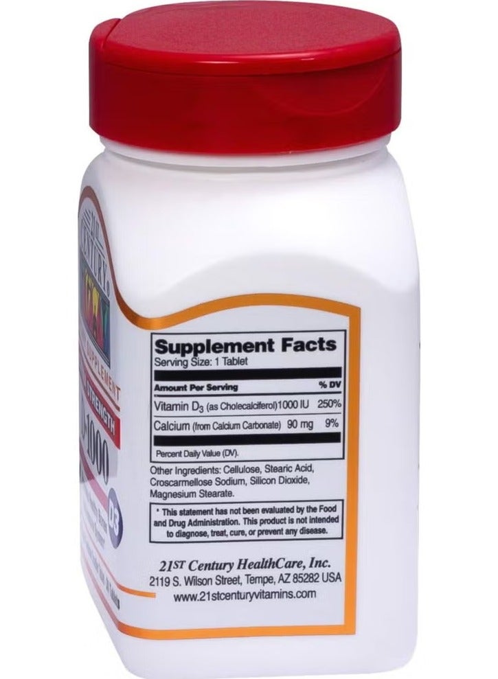 21st Century High Potency D3-1000IU Tablets 110'S - Image 3