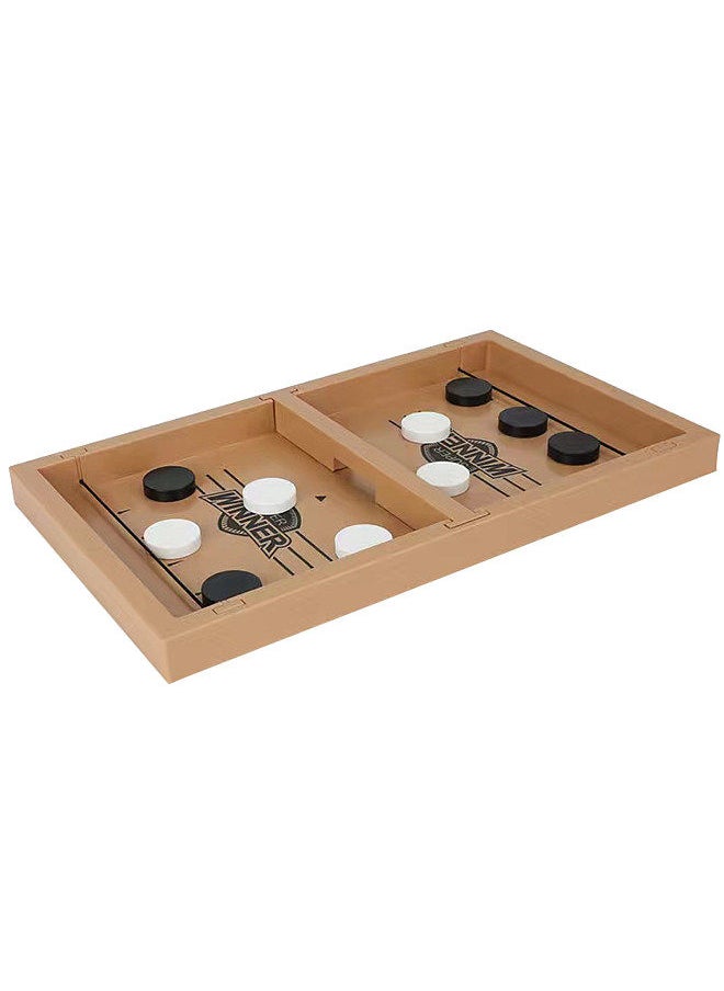 null - Bouncing Chess Hockey Game Sling Puck Slingshot Board Game Parent-Child Interactive Game 2-Player Desktop Games Tabletop Game Indoor Party Game - Image 1
