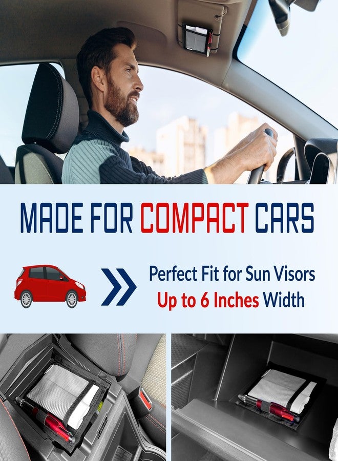 Fancy Mobility Car Mini Visor Organizer (Black) - Image 3