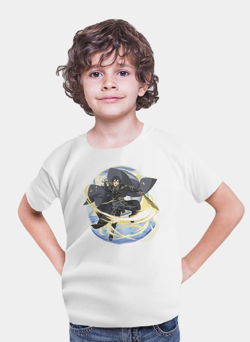 Fashion World Cotton T-shirt Printed with High-quality Anime  Sword Art - Image 1