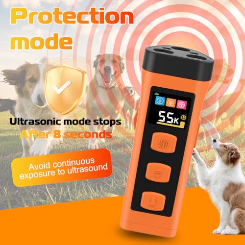 OKSJ Dog Bark Deterrent Device, 2025 Anti Barking Device for Dogs 65FT Far Ultrasound Dog Bark Deterrent, Humane Alternative to Training Collars, Works Indoors & Outdoors - Stubborn Barking Solution - Image 5