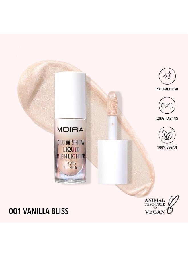 moira Glow Show Liquid Highlighter (001, Vanilla Bliss) - Image 1