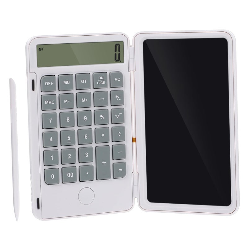 Portable LCD Handwriting Board Calculator Memo Pad for Students School Office Use - Image 2