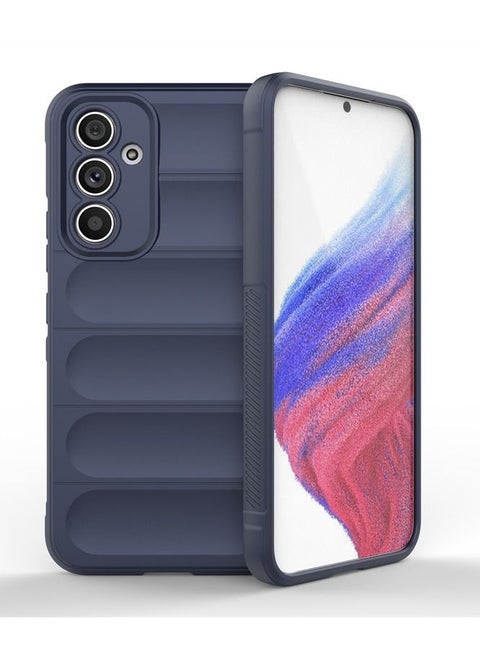 Magic Shield Tpu Silicone Shockproof Phone Case For Samsung Galaxy A54 Blue