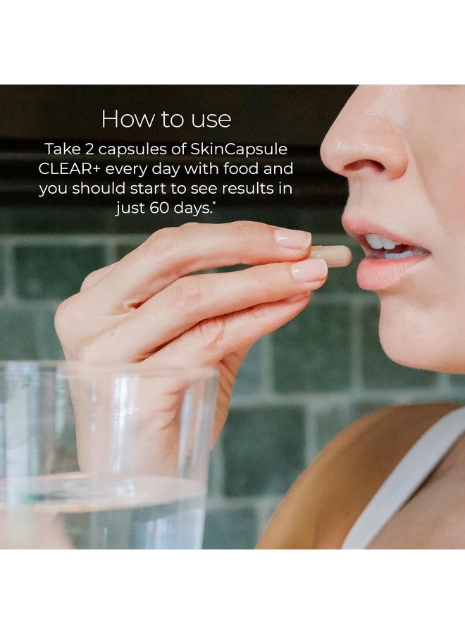 Hush & Hush Hush & Hush SkinCapsule™ Clear+, Skin Care Supplement, Vegan, Acne Treatment for face, Clean Nutraceuticals Supplements That Contains Vitamin A, Turmeric, Dandelion Root, Zinc - 60 Capsules - Image 4