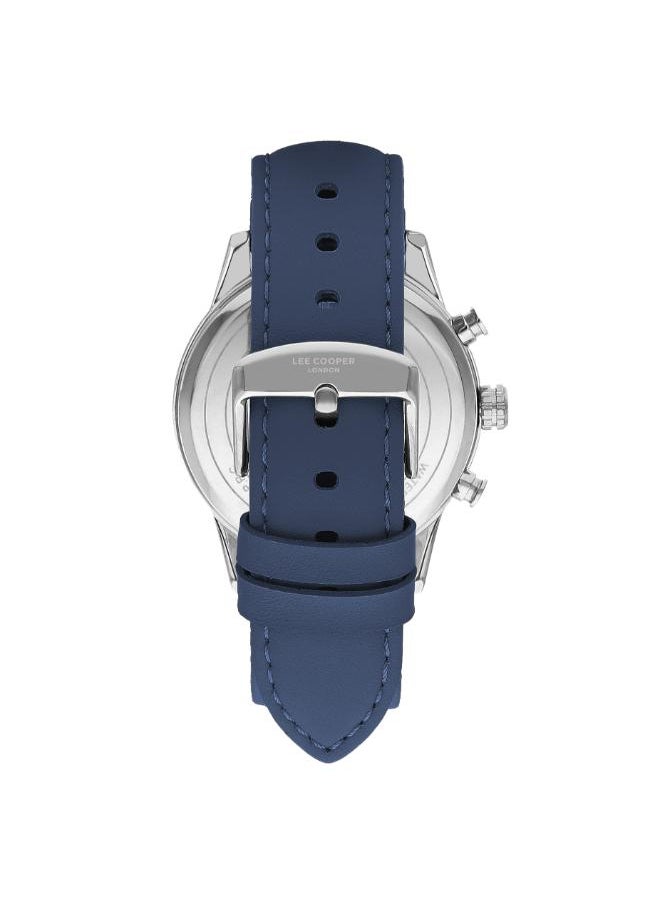 Lee Cooper LC07855.399 Men's Multi Function Display Watch & Leather Strap Blue