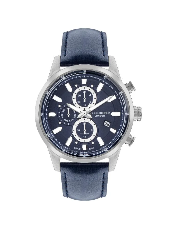 Lee Cooper Lee Cooper LC07855.399 Men's Multi Function Display Watch & Leather Strap Blue