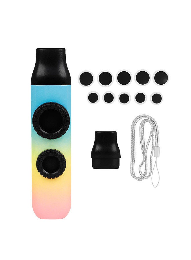 Generic Flute Double Flute Hole Kazoo Dual Flute Holes Replaceable Blowing Nozzle 10pcs Membrane Musical Instrument Ukulele Guitar Partner Musical Instrument for Child Adult Beginner  - Image 1