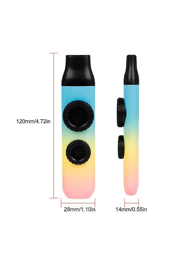 Generic Flute Double Flute Hole Kazoo Dual Flute Holes Replaceable Blowing Nozzle 10pcs Membrane Musical Instrument Ukulele Guitar Partner Musical Instrument for Child Adult Beginner  - Image 3