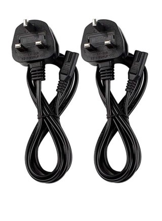 (2Pcs)-5Meter) Power Cable 3 Pin IEC/C7/UK Mains Plug to Figure 8 Connector Socket Power Cord Leads For Samsung/LG/TCL/Sony/TV/PS5/PS4/PS3/PC/Monitors Computer Printer Camera Home Audio Etc - pzsku/Z0CAE15D03C6450716CE3Z/45/_/1670789757/d36b7889-b7ca-46b8-b1a1-8c91840c81be