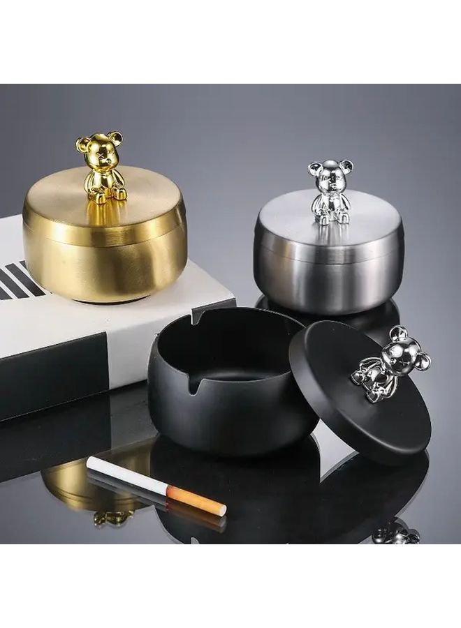 Black Golden Bear Rectangular Windproof Fall Proof Table Decor With Charging Bands - Image 1