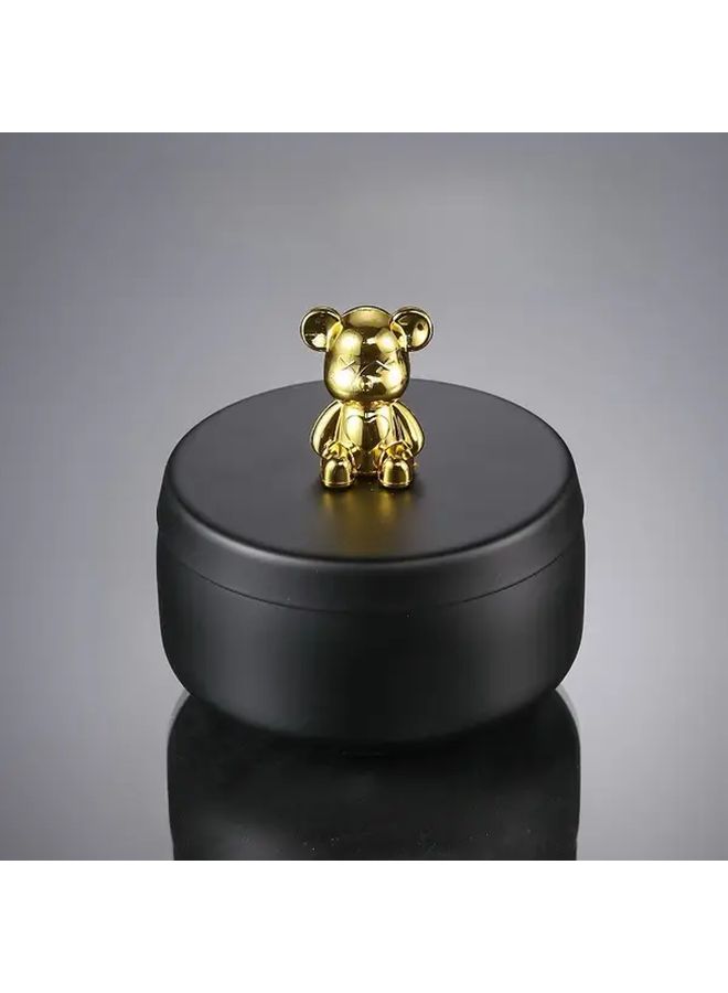 Black Golden Bear Rectangular Windproof Fall Proof Table Decor With Charging Bands - Image 5