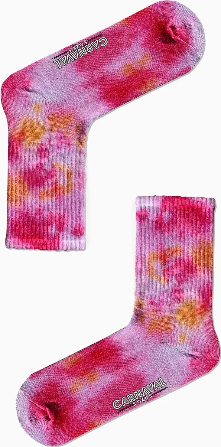كارنافال سوكس Pink Fuchsia Batik Sports Socks