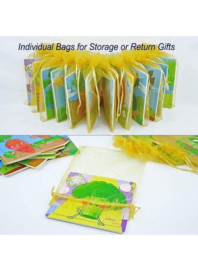 فنبلاست ألغاز الصور المقطوعة من فن بلاست للأطفال - ألغاز الصور المقطوعة الخشبية للخضراوات للأطفال، ألغاز تعليمية وتعليمية للأولاد والبنات (مجموعة من 12 قطعة: متعددة الألوان) - Image 3