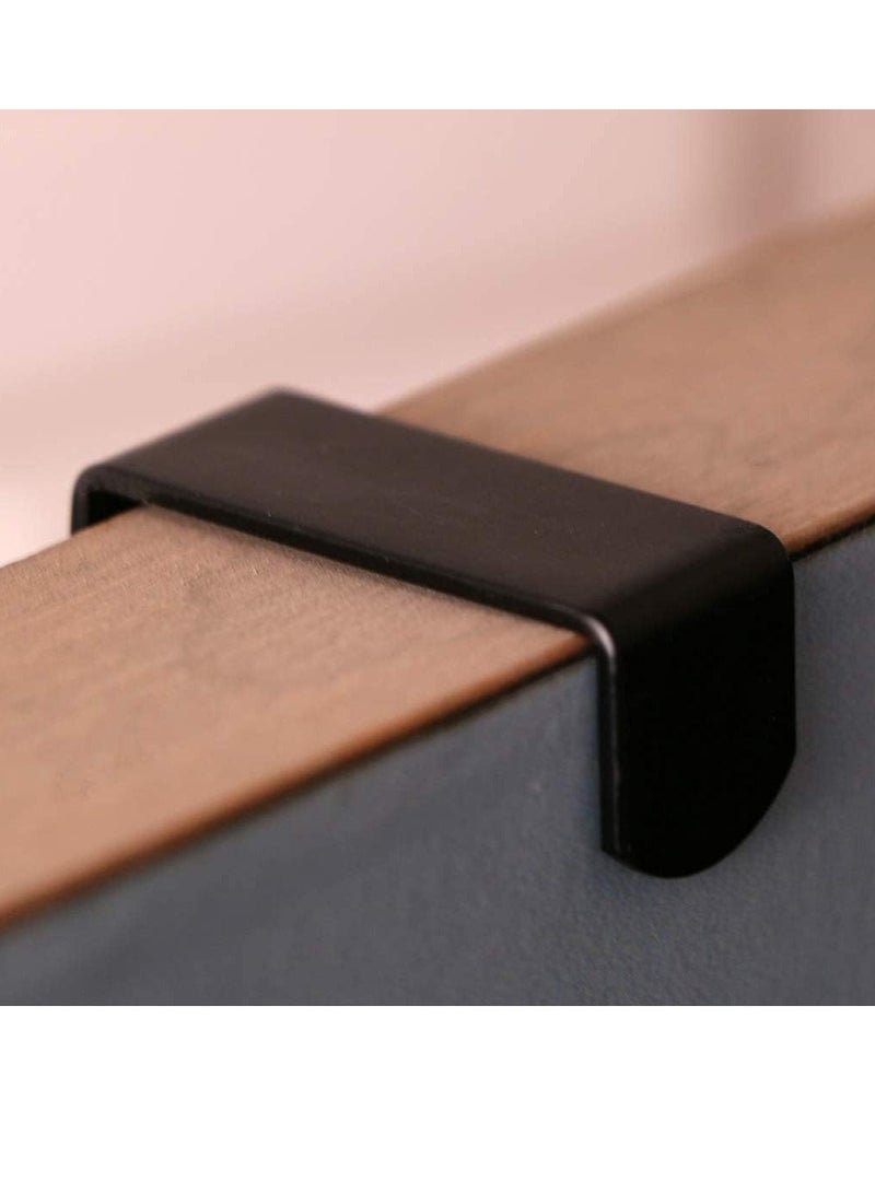 Over Door Hooks Hanger,Door Hooks for Bedrooms,Stainless Steel Hooks Storage for Coat Hat(Over door hooks black)  - Image 3