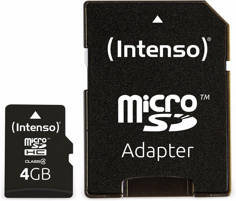 Intenso Microsdhc Memory Card, Class 4, 4 GB, Black - Image 3