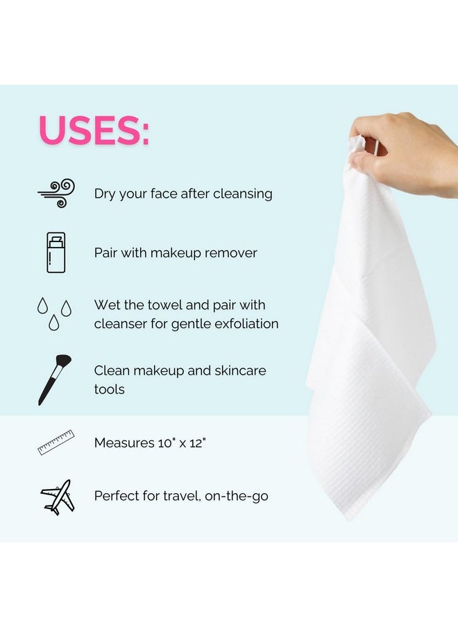 Elizabeth Mott - Lizabeth Mott Thank Me Later Clean Face Towels Biobased Facial Washcloth Makeup Remover Ultra Soft For Sensitive Skin 50 Count - Image 1