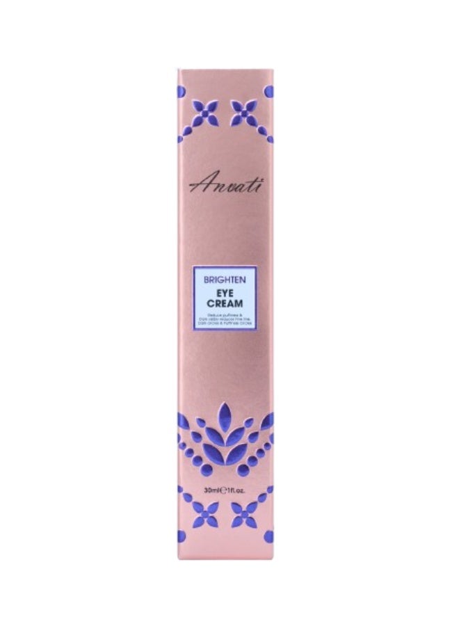 Anvati Brighten Eye Cream 30ml for Men & Women – Hydrating Under Eye Cream for Dark Circles, Puffiness, Fine Lines & Smooth Radiant Skin - Image 3