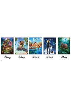 Ceaco 5 In 1 Jigsaw Puzzle Multipack Disney Movie Posters Encanto Moana Luca Soul & Raya And The Last Dragon (2) 300 Piece (2) 500 Piece (1) 750 Piece Jigsaw Puzzles  - Image 4